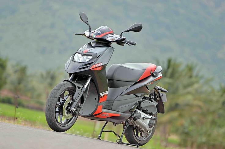 The SR150 is derived from the European from the SR Motard 125. But, with 95% localisation it is properly Made-In-India. The SR150 is derived from the European from the SR Motard 125. But, with 95% localisation it is properly Made-In-India.